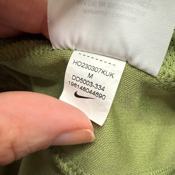 Nike Dri-FIT Challenger Woven Running Pants Men M Green 27" Ankle Zip Tapered - Picture 7 of 16